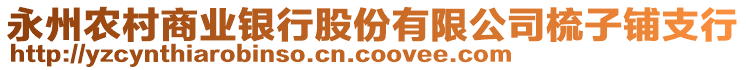 永州農(nóng)村商業(yè)銀行股份有限公司梳子鋪支行