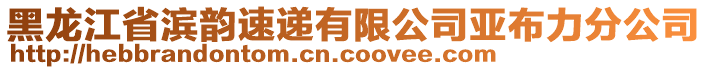 黑龍江省濱韻速遞有限公司亞布力分公司