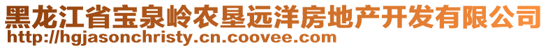 黑龍江省寶泉嶺農(nóng)墾遠(yuǎn)洋房地產(chǎn)開(kāi)發(fā)有限公司