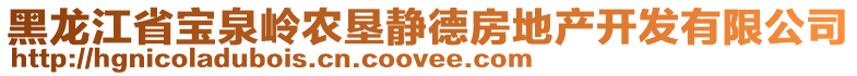 黑龍江省寶泉嶺農(nóng)墾靜德房地產(chǎn)開發(fā)有限公司