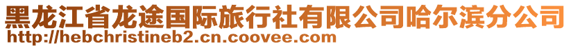 黑龍江省龍途國(guó)際旅行社有限公司哈爾濱分公司