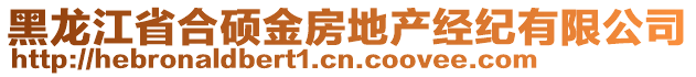 黑龍江省合碩金房地產(chǎn)經(jīng)紀有限公司