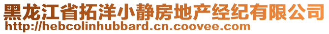 黑龍江省拓洋小靜房地產(chǎn)經(jīng)紀(jì)有限公司