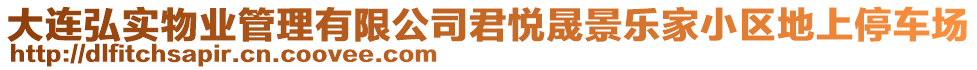 大連弘實物業(yè)管理有限公司君悅晟景樂家小區(qū)地上停車場