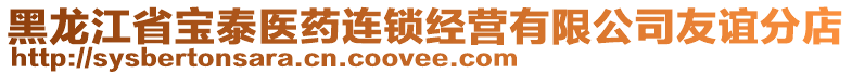 黑龍江省寶泰醫(yī)藥連鎖經(jīng)營有限公司友誼分店