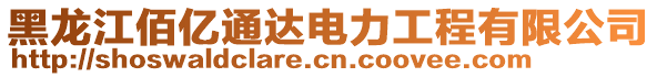 黑龍江佰億通達(dá)電力工程有限公司