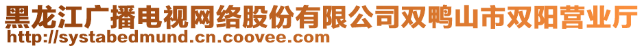 黑龍江廣播電視網(wǎng)絡股份有限公司雙鴨山市雙陽營業(yè)廳