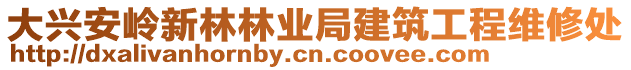 大興安嶺新林林業(yè)局建筑工程維修處