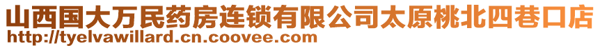 山西國大萬民藥房連鎖有限公司太原桃北四巷口店