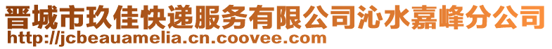 晉城市玖佳快遞服務(wù)有限公司沁水嘉峰分公司