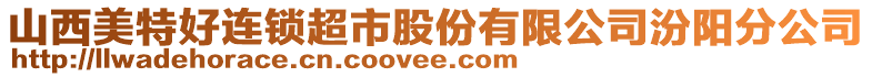 山西美特好連鎖超市股份有限公司汾陽分公司