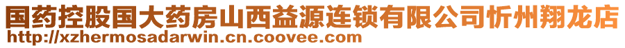 國藥控股國大藥房山西益源連鎖有限公司忻州翔龍店