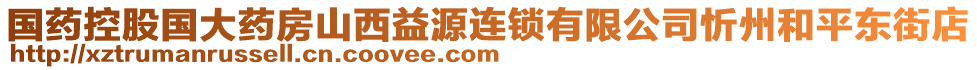 國藥控股國大藥房山西益源連鎖有限公司忻州和平東街店