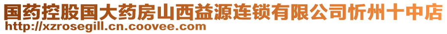 國藥控股國大藥房山西益源連鎖有限公司忻州十中店