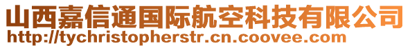 山西嘉信通國際航空科技有限公司