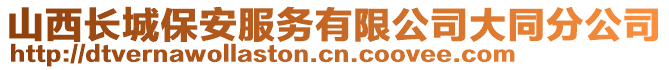 山西長城保安服務(wù)有限公司大同分公司