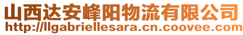 山西達(dá)安峰陽(yáng)物流有限公司