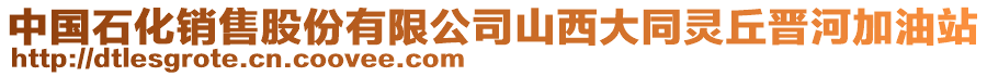 中國(guó)石化銷售股份有限公司山西大同靈丘晉河加油站