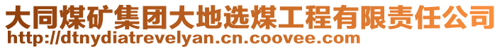 大同煤礦集團(tuán)大地選煤工程有限責(zé)任公司