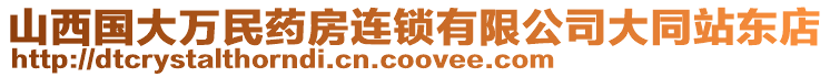 山西國大萬民藥房連鎖有限公司大同站東店