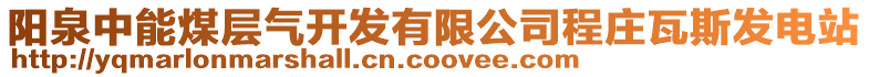 陽泉中能煤層氣開發有限公司程莊瓦斯發電站