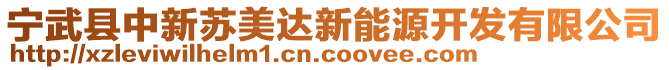 寧武縣中新蘇美達新能源開發(fā)有限公司