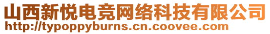 山西新悅電競網(wǎng)絡(luò)科技有限公司