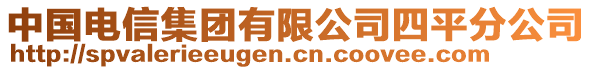 中國(guó)電信集團(tuán)有限公司四平分公司