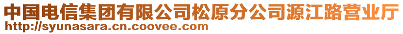 中國電信集團(tuán)有限公司松原分公司源江路營業(yè)廳