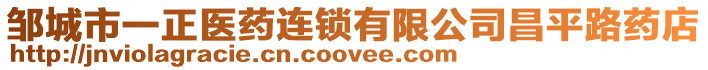 鄒城市一正醫藥連鎖有限公司昌平路藥店