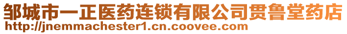 鄒城市一正醫(yī)藥連鎖有限公司貫魯堂藥店