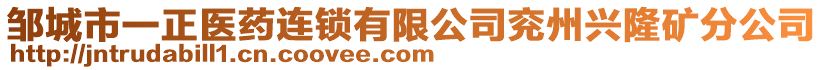 鄒城市一正醫(yī)藥連鎖有限公司兗州興隆礦分公司