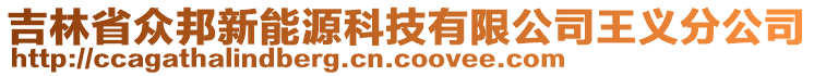 吉林省眾邦新能源科技有限公司王義分公司