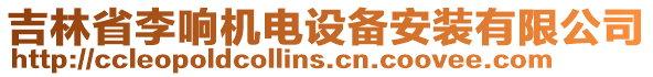 吉林省李響機電設(shè)備安裝有限公司