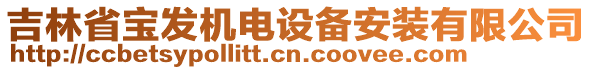 吉林省寶發(fā)機(jī)電設(shè)備安裝有限公司