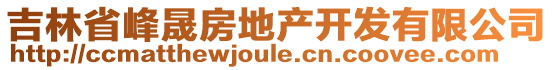 吉林省峰晟房地產(chǎn)開發(fā)有限公司