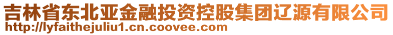 吉林省東北亞金融投資控股集團遼源有限公司