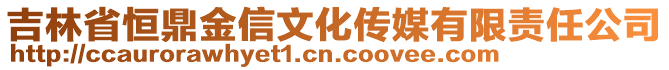 吉林省恒鼎金信文化傳媒有限責(zé)任公司