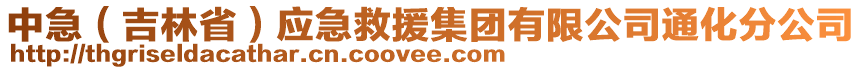 中急(吉林省)應急救援集團有限公司通化分公司