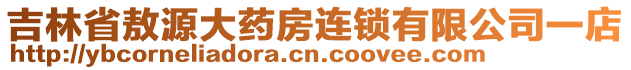 吉林省敖源大药房连锁有限公司一店