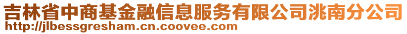 吉林省中商基金融信息服務有限公司洮南分公司