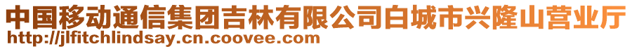 中国移动通信集团吉林有限公司白城市兴隆山营业厅