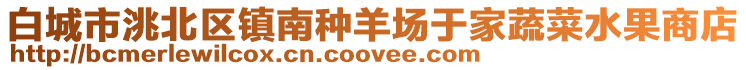 白城市洮北区镇南种羊场于家蔬菜水果商店