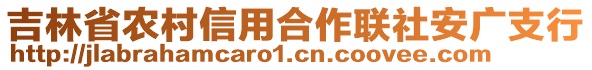 吉林省農(nóng)村信用合作聯(lián)社安廣支行