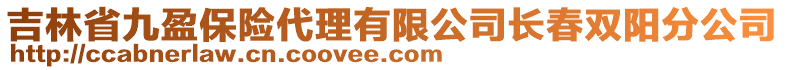 吉林省九盈保險(xiǎn)代理有限公司長(zhǎng)春雙陽分公司