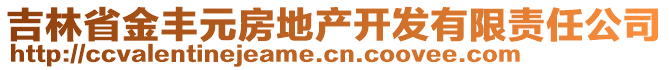 吉林省金豐元房地產(chǎn)開發(fā)有限責(zé)任公司