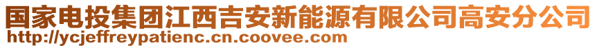 國(guó)家電投集團(tuán)江西吉安新能源有限公司高安分公司