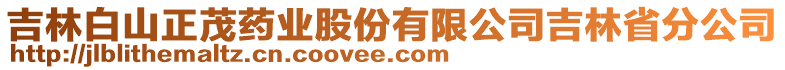 吉林白山正茂藥業(yè)股份有限公司吉林省分公司