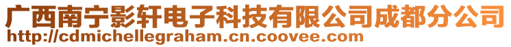 廣西南寧影軒電子科技有限公司成都分公司