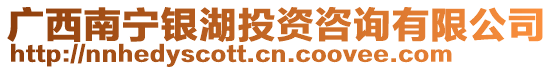 廣西南寧銀湖投資咨詢有限公司
